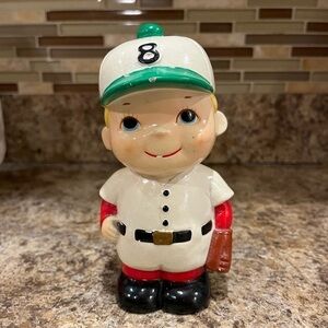 Brinn’s Pittsburgh PA Vintage Baseball Player Composite Coin Bank Figurine Toy